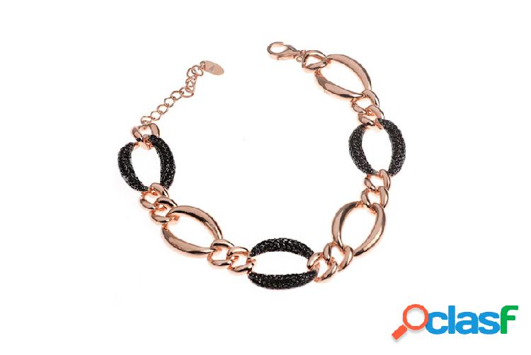 Selezione Zanolli Bracciale argento maglia ovale e grumette