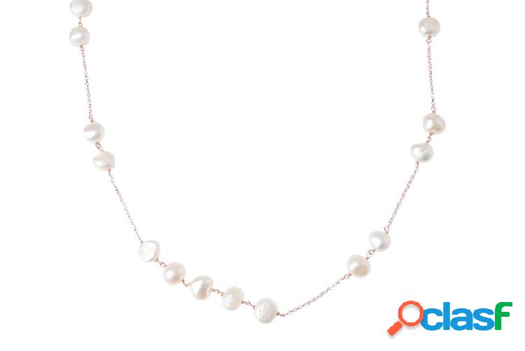 Selezione Zanolli Collana argento con perle di fiume bianco