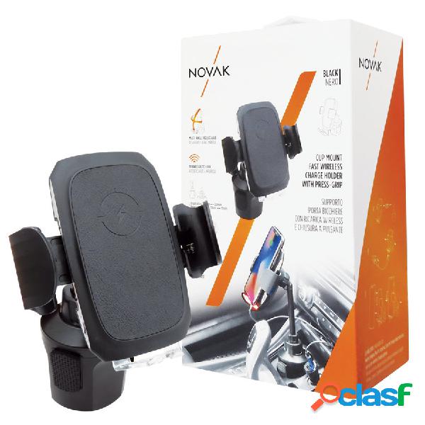 Supporto-caricabatteria wireless Per porta bicchiere - NOVAK