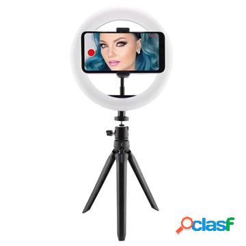 Supporto per treppiede Ksix Studio Live con luce LED ad
