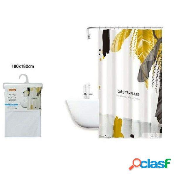 TENDA DOCCIA ANTIMUFFA CARD TEMPLATE IMPERMEABILE 180 X