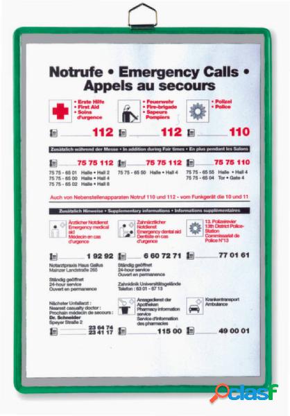 Tarifold Pannello espositivo Verde DIN A5 verticale
