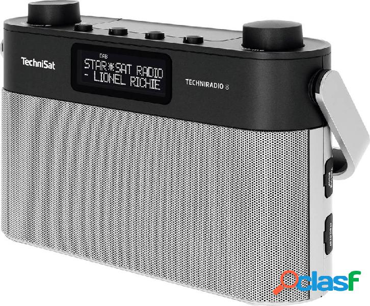 TechniSat TECHNIRADIO 8 Radio tascabile DAB+, FM Nero,