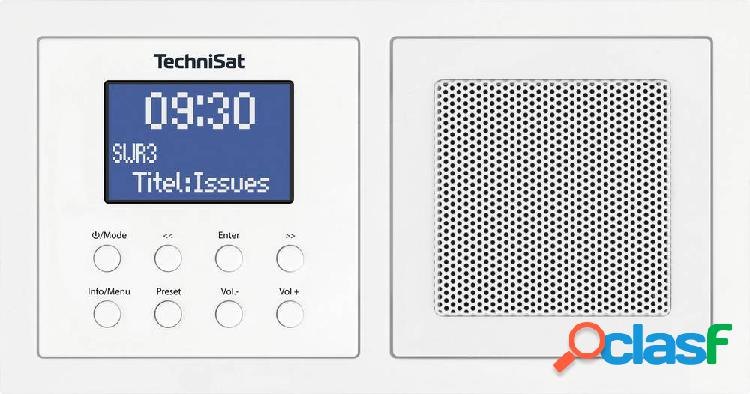 TechniSat UP 1 Radio a pavimento DAB+, FM Bluetooth Bianco