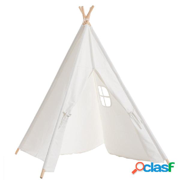 Tenda grande Teepee per bambini Tela di cotone Finta Play