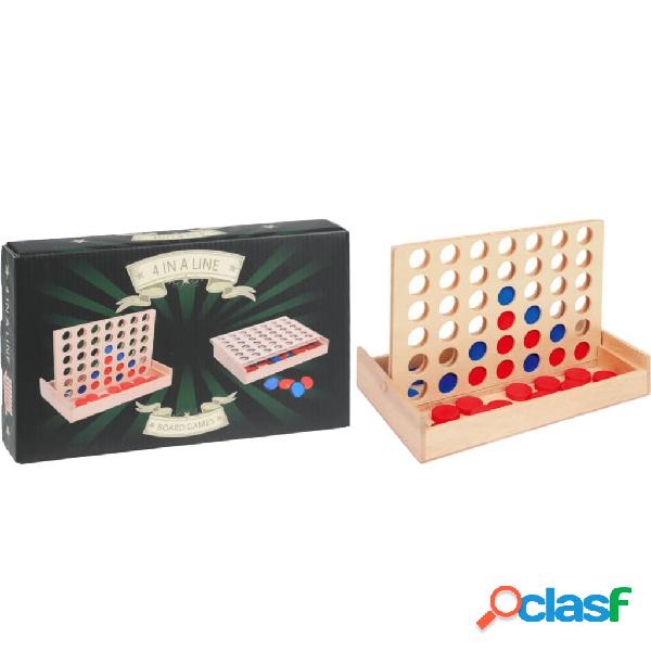 Tender Toys Gioco da Tavola Four In a Row in Legno