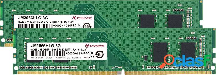 Transcend JetRAM Kit memoria PC DDR4 16 GB 2 x 8 GB 2666 MHz