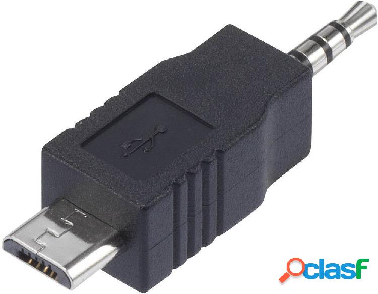 USB 2.0 Adattatore [1x Spina jack da 2.5 mm - 1x Spina Micro
