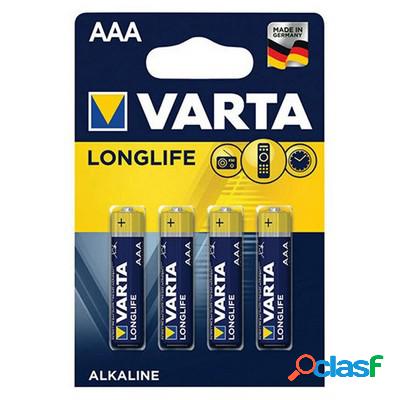 Varta Longlife 4 Batterie ministilo AAA 1,5V Alcaline