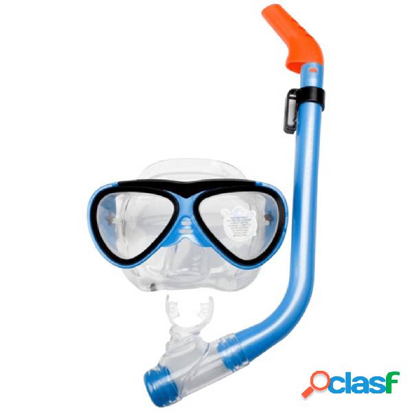 Waimea Junior Maschera Subacquea con Boccaglio Aqua/Nero