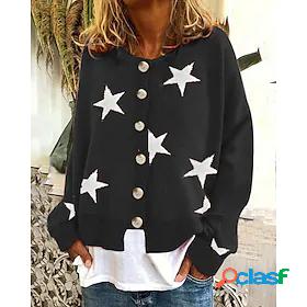 Womens Cardigan Sweater Jumper Knit Knitted Button Open