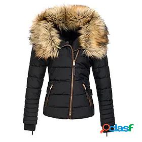 Womens Padded Outdoor Fall Winter Regular Coat Regular Fit