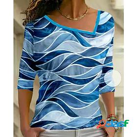 Womens T shirt Tee Graphic Patterned Casual Weekend Painting