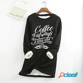 Womens T shirt Tee Graphic Patterned Text Daily Weekend