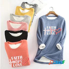 Womens T shirt Tee Heart Text Daily Weekend Religious
