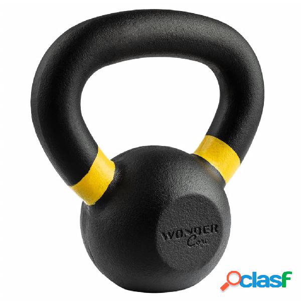 Wonder Core Kettlebell Power Verniciato 4 kg Nero e Giallo