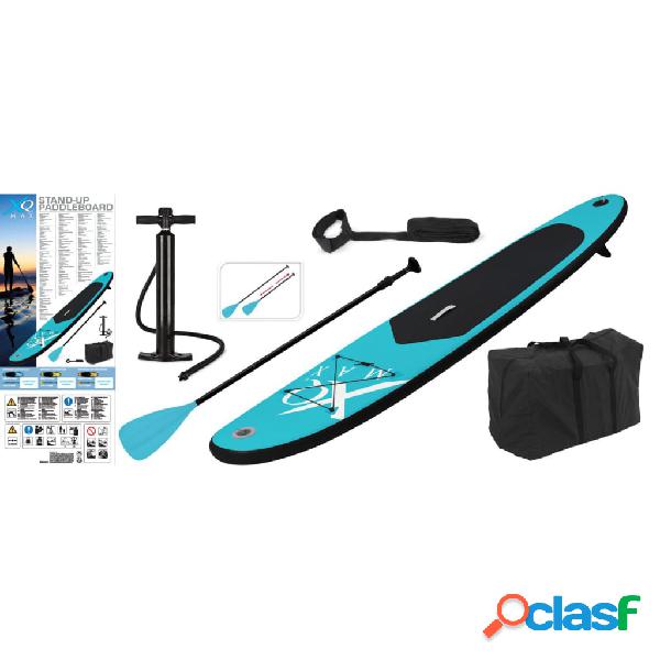 XQ Max Tavola da Paddle 285 cm Gonfiabile Blu e Nera
