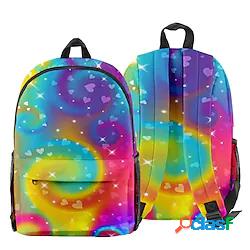 Zaino per la scuola Bookbag 3D Stampa tie-die per Studente