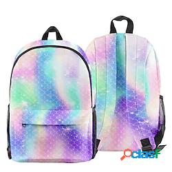 Zaino per la scuola Bookbag 3D Stampa tie-die per Studente