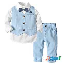 bambini ragazzi camicia e pantaloniset 2 pezzi manica lunga