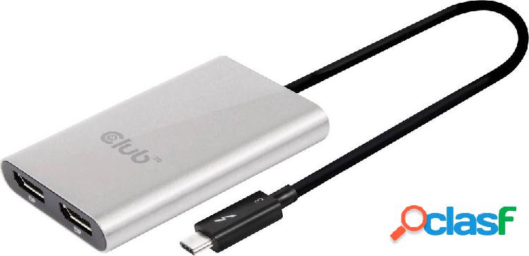 club3D CSV-1577 1+2 Porte Distributore, splitter DisplayPort