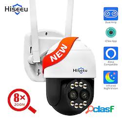 hiseeu 8mp 4k ptz wifi ip camera protezione di sicurezza