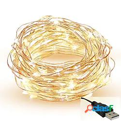 luci della stringa del led 5m 50 led fata filo di rame luci