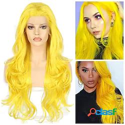parrucca sintetica del merletto allentato curl style 16-26