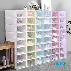 scatola da scarpe trasparente organizer per scarpe plastica