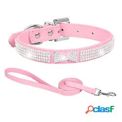 strass lucido cane animali domestici collare addestramento