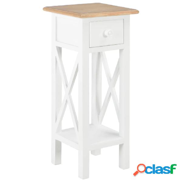 vidaXL 280057 Side Table White 27x27x65,5 cm Wood