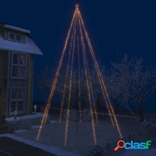 vidaXL Albero Natale a Cascata di Luci LED Interni Esterni