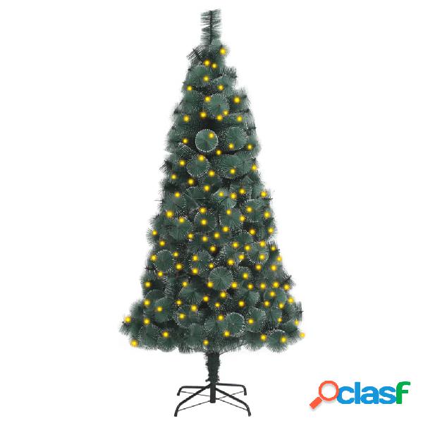 vidaXL Albero di Natale Artificiale con LED Verde 120cm PVC