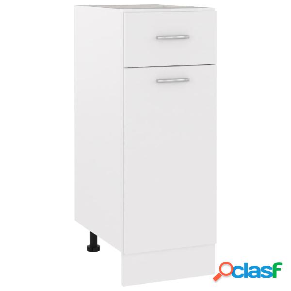 vidaXL Armadio con Cassetto Bianco 30x46x81,5 cm in Legno