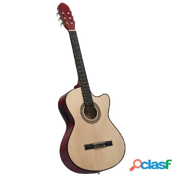 vidaXL Chitarra Classica Western Cutaway con Equalizzatore e