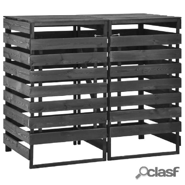 vidaXL Copribidone Doppio 140x75x121cm Pino Massello