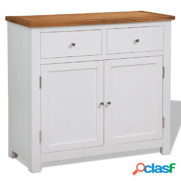 vidaXL Credenza 90x33,5x83 cm in Massello di Rovere