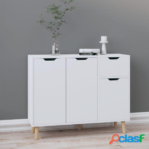 vidaXL Credenza Bianca 90x30x72 cm in Truciolato