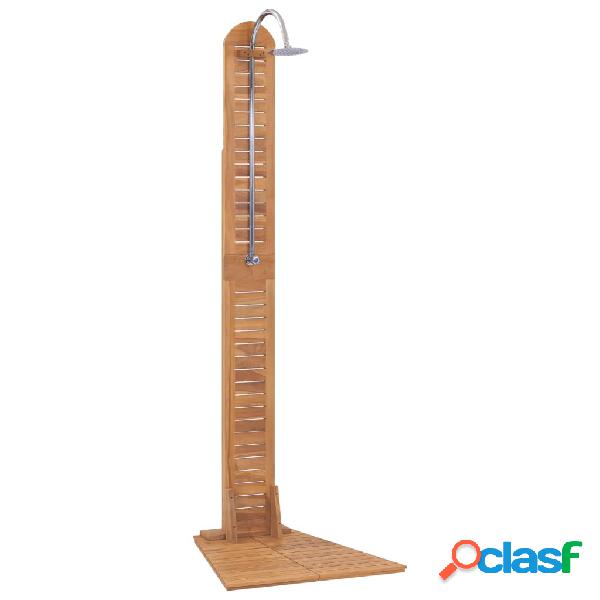 vidaXL Doccia da Giardino in Legno Massello di Teak