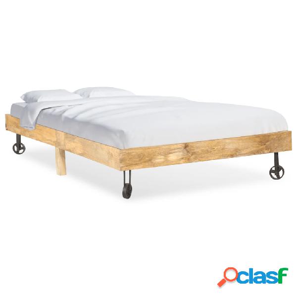 vidaXL Giroletto in Legno Massello di Mango 120x200 cm