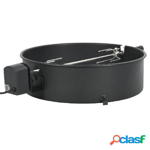vidaXL Kit per Barbecue allo Spiedo 57 cm Nero