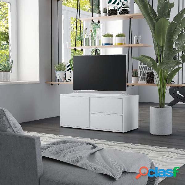 vidaXL Mobile Porta TV Bianco 80x34x36 cm in Legno