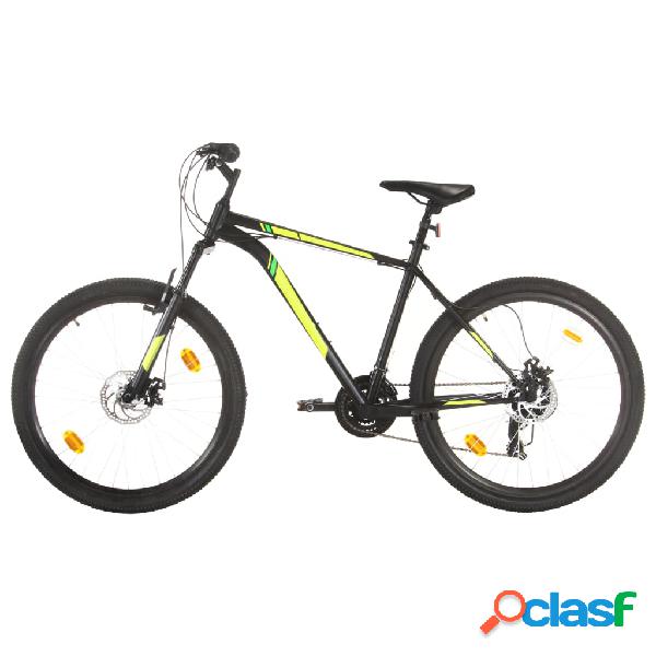 vidaXL Mountain Bike 21 Speed 27,5" Ruote 42cm Nero