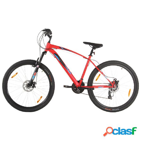 vidaXL Mountain Bike 21 Speed 29" Ruote 48 cm Rosso