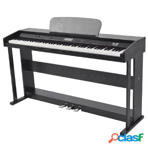 vidaXL Pianoforte Digitale con 88 Tasti e Pedali in Melamina