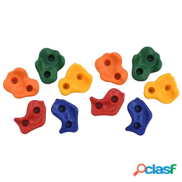 vidaXL Pietre per Arrampicata 10 pz Multicolore PE