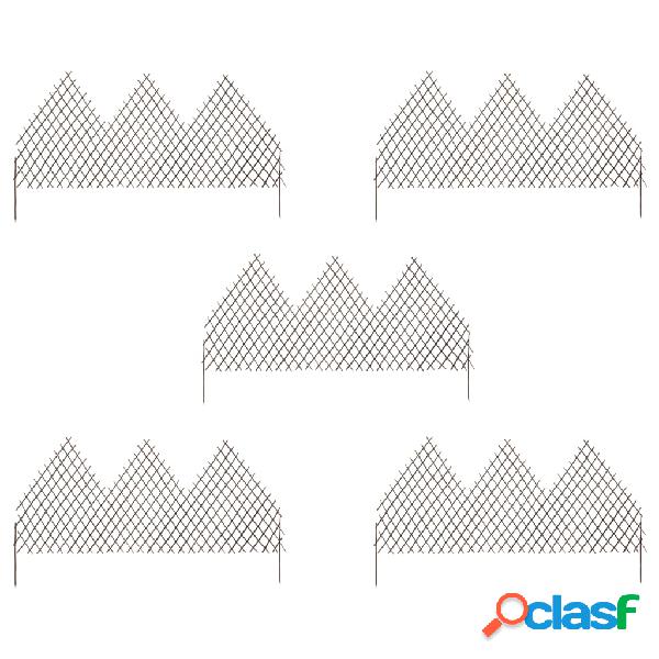 vidaXL Recinzione a Traliccio 5 pz 170x105 cm in Salice