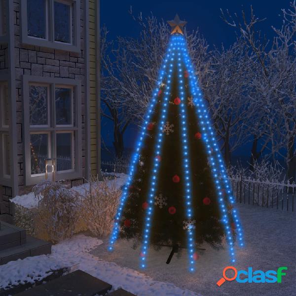 vidaXL Rete di Luci per Albero di Natale 400 LED Blu 400 cm