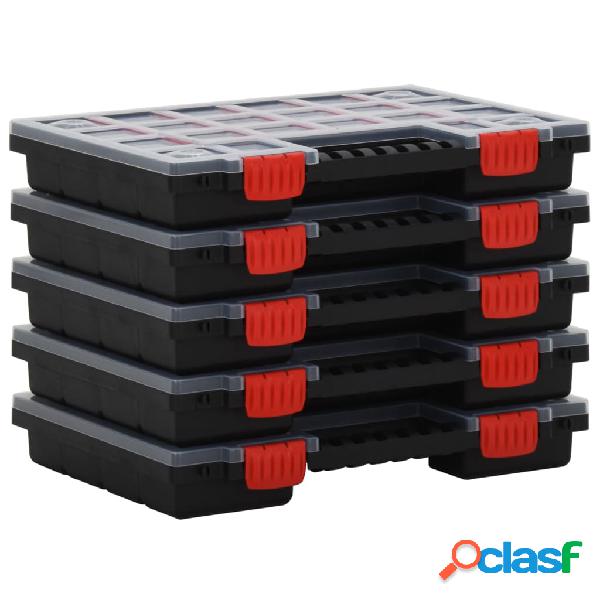 vidaXL Scatole di Assortimento 5 pz 34,5x25x5 cm in