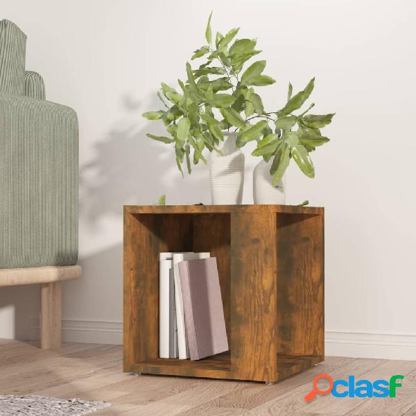 vidaXL Tavolino da Salotto Rovere Fumo 33x33x34,5 cm Legno